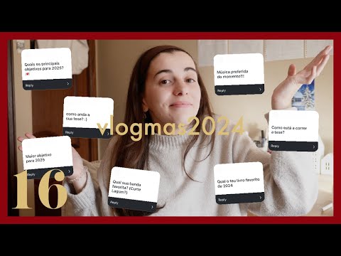 vlogmas 16 💭 | Q&A e organizar a agenda para a semana