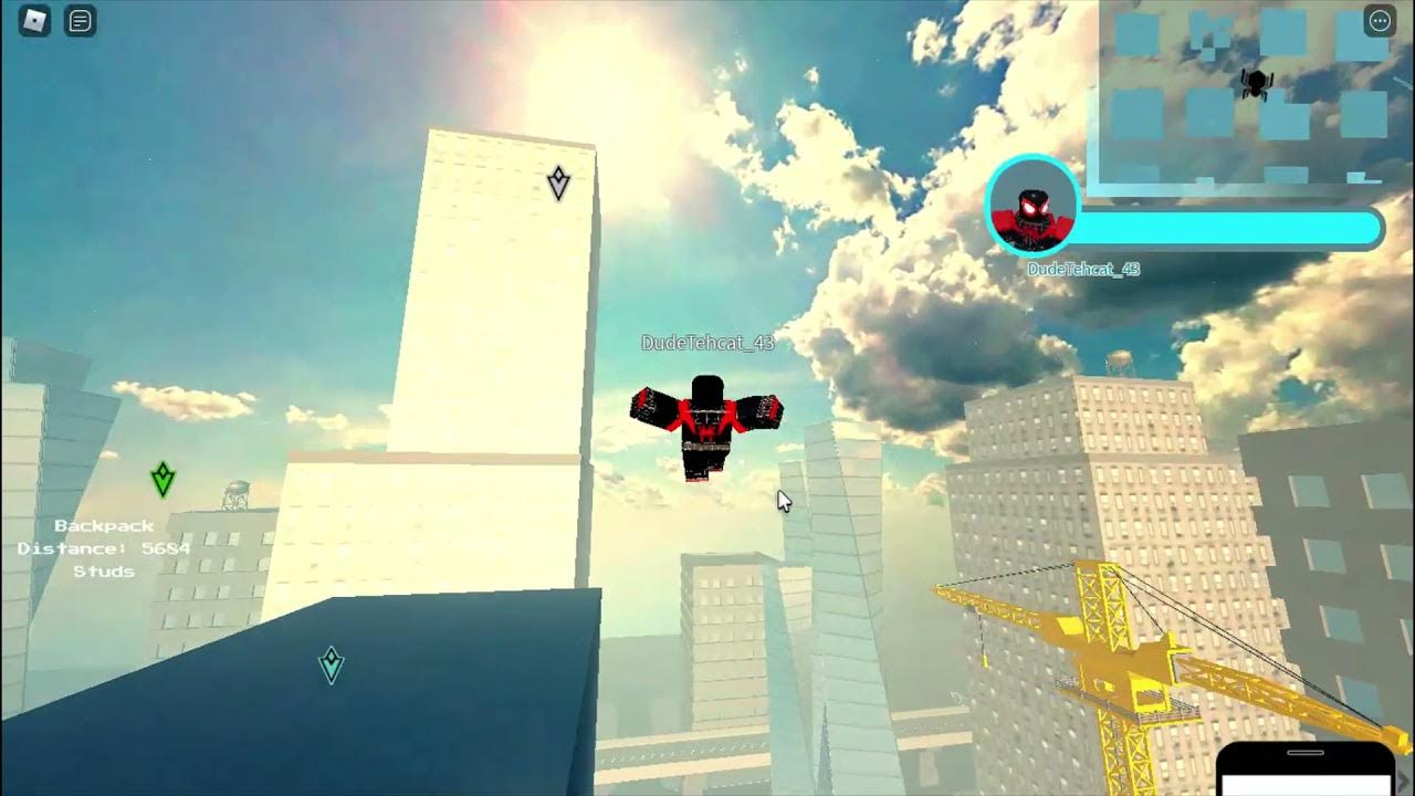 Roblox typical web swinging game homemade suit YouTube