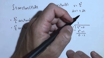 Solution to activity 5.4.4, part e: Finding an Antiderivative t*arctan(t) by Integration by Parts