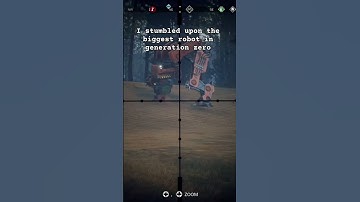 I stumbled upon the biggest robot in generation zero #generationzero #gaming #shorts