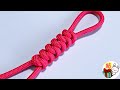つゆ結び（スネークノット）の編み方　基本的で簡単な飾り結び　パラコード  ／ 結び方ナビ 〜 How to tie 〜