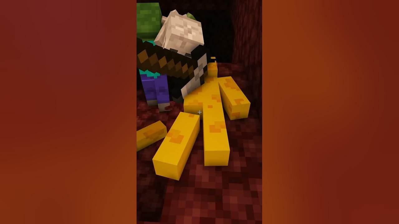 Minecraft when a Skeleton shoots a Zombie #shorts