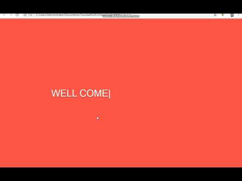 Text Typing Animation Effect using HTML/CSS [No JavaScript]