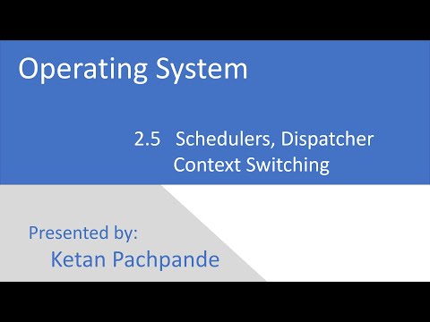 オペレーティングシステム-2.5スケジューラ、ディスパッチャ、コンテキストスイッチング