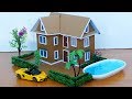 Building A Beautiful Cardboard Mansion Villa House #71 | Backyard Crafts