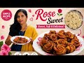 Rose sweet recipe | రోజ్ స్వీట్ | sweet soft &delicious | simple recipe |#cookingvideo #youtubevideo