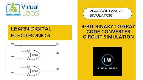 VLab : 3-BIT BINARY TO GRAY CODE CONVERTER