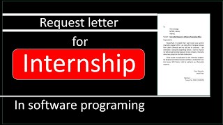 Request letter for internship program in Software programing |Application for Internship screenshot 4