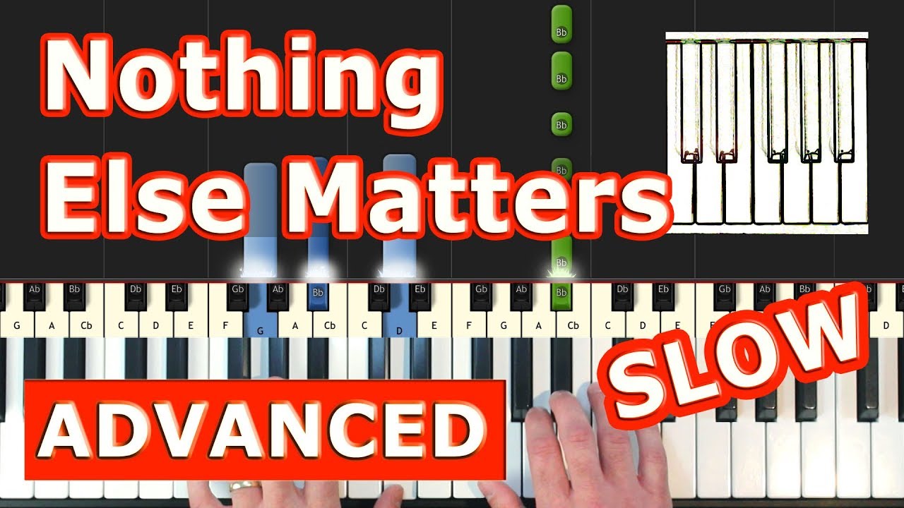 piano metallica nothing else matters