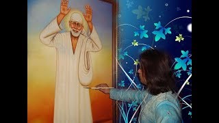 Live Sai Baba Darshan Artist Navneet Agnihotri Sai Baba Sketch