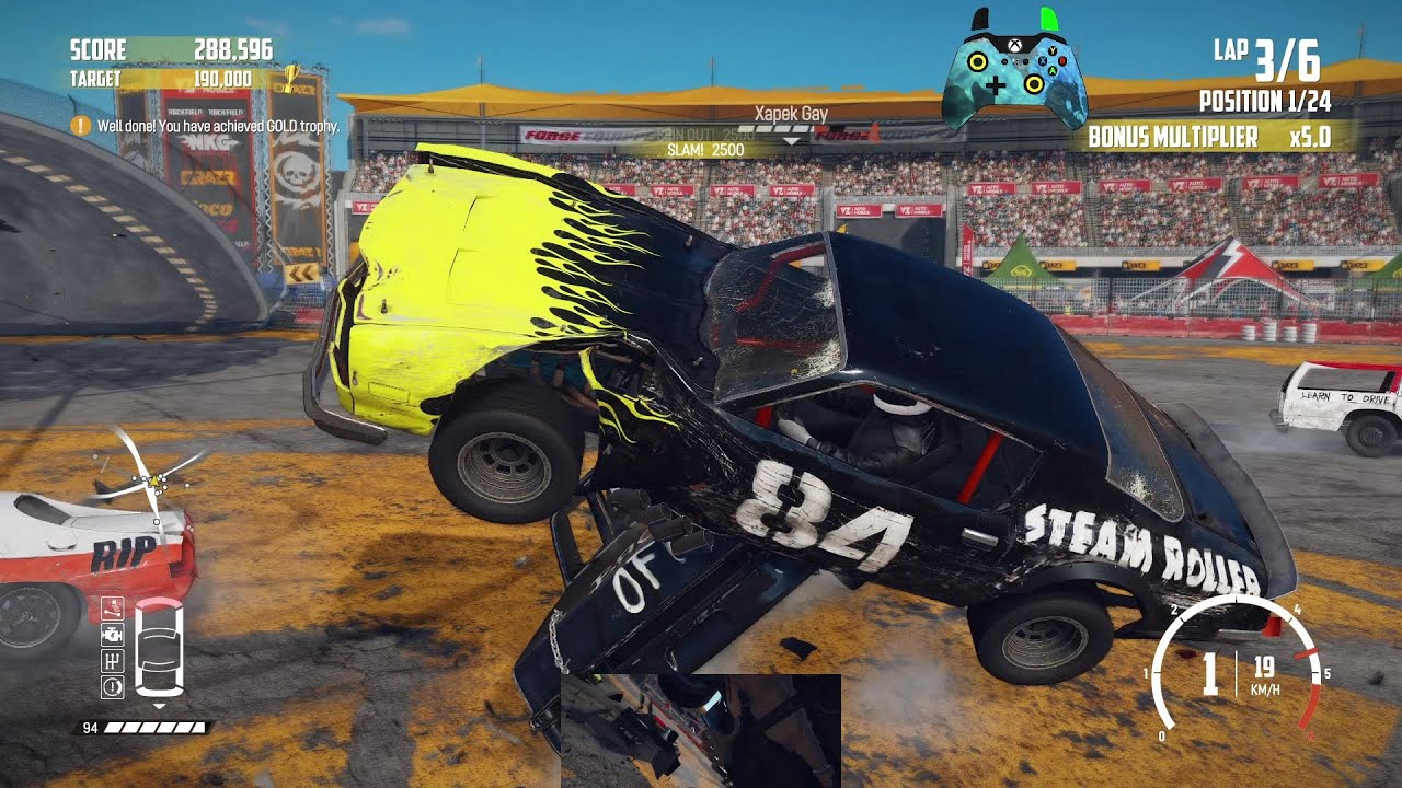 Wreckfest 25.12.09 Weekly Demolition Race Grand Duke - Wrecknado Main Circuit