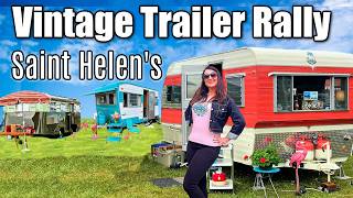 Explore Mt Saint Helens: Vintage Trailer Rally Full Tour Classic Campers RVs and Caravans