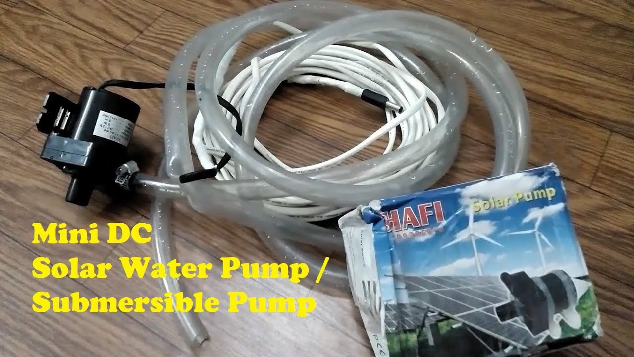 Mini 12v DC Solar Water Pump / Submersible Pump.