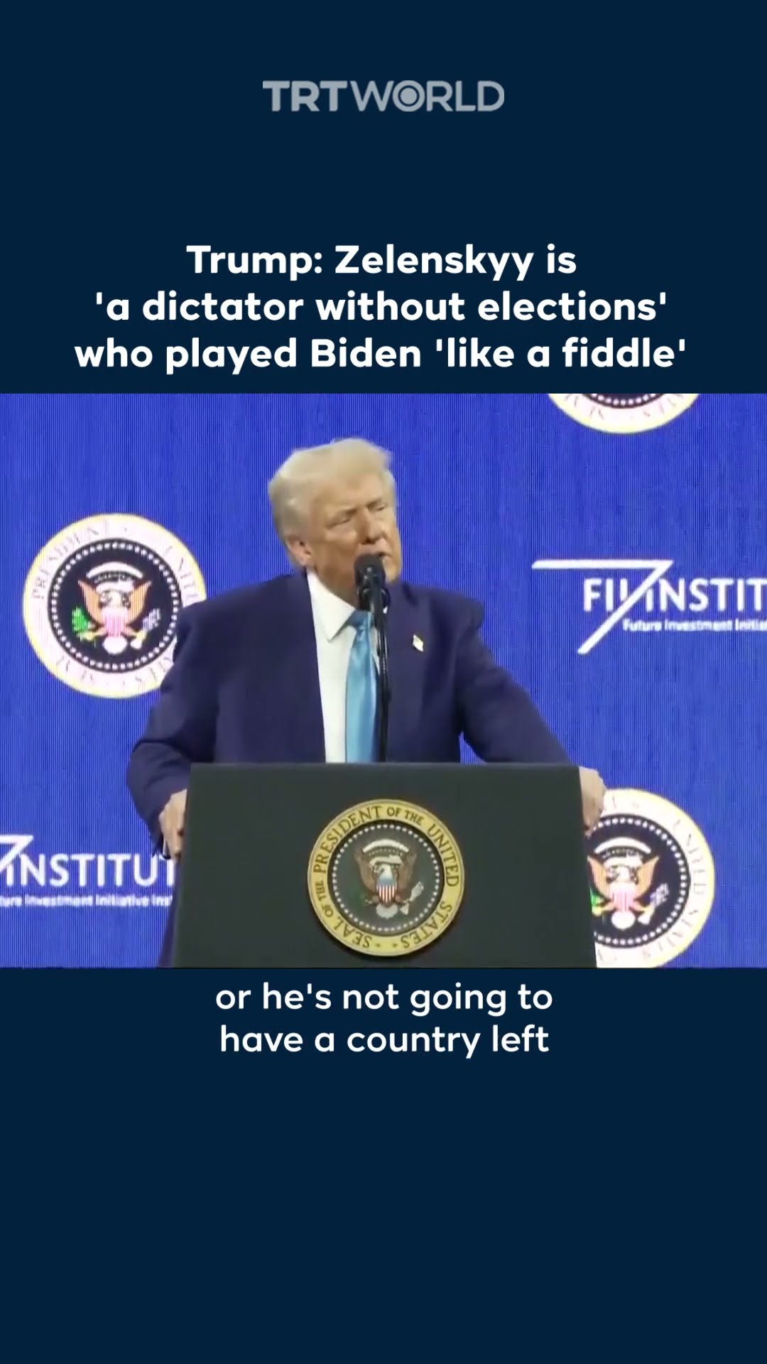 Trump: Zelenskyy is 'a dictator without elections' who played Biden 'like a fiddle'