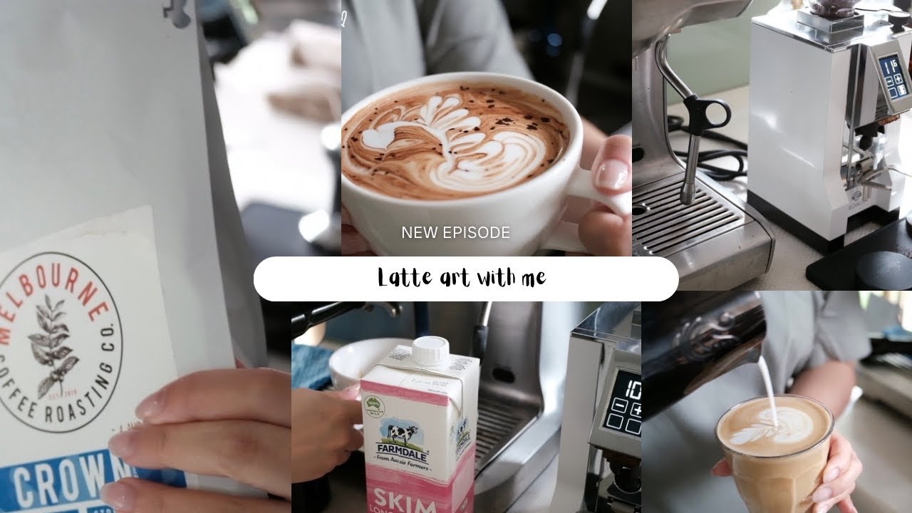 Breville Dual Boiler | Latte art with me | home cafe | Breville coffee machine