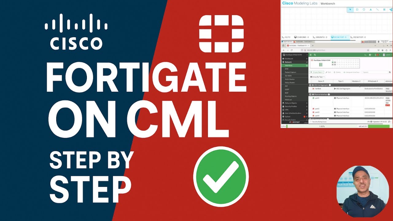 Как добавить межсетевой экран FortiGate в Cisco CML (пошаговое руководство) -2025
