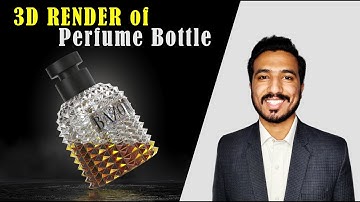3d render of perfume bottle - part 2