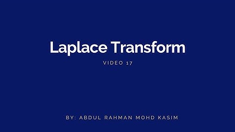 SOLVING 2nd Order ODEs USING LAPLACE TRANSFORM (PART 1)