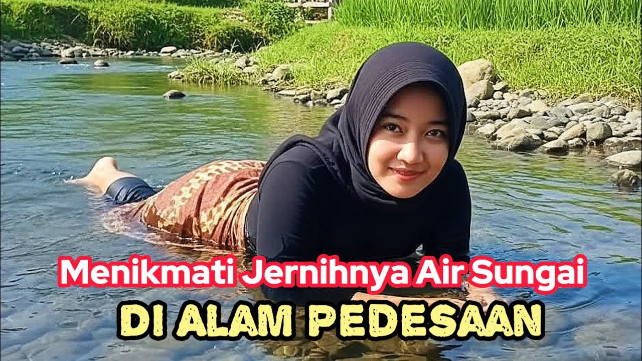 Menikmati Perjalanan di Pedesaan Brebes Selatan, Betapa Jernih dan Segar Air Sungai di Desa 