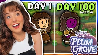 I Played 100 Days of Echoes of the Plum Grove 🍇🌱 { part 1 }