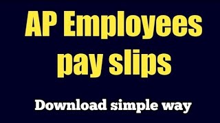 HOW TO DOWNLOAD AP EMPLOYEES PAY SLIP IN PDF   AP EMPLOYEES PAY SLIP screenshot 5