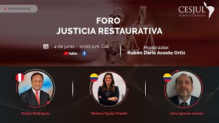 Foro Justicia Restaurativa