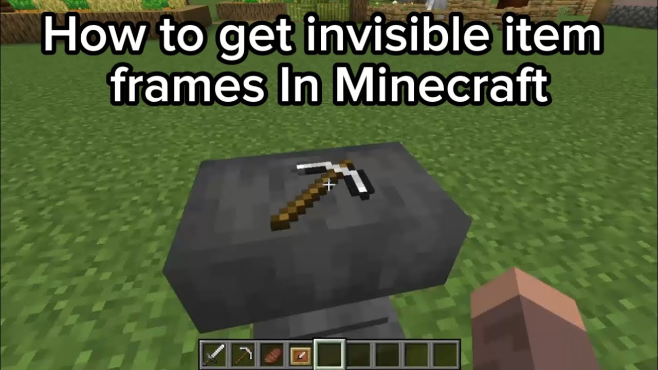 How to get invisible item frames in Minecraft - YouTube