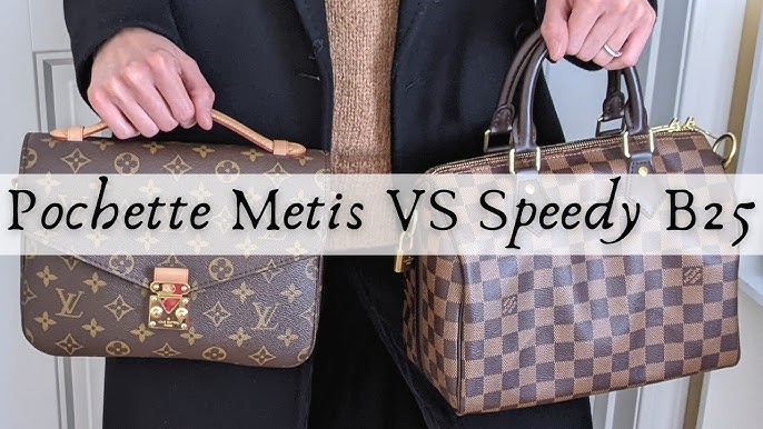 What's in my bag! Louis Vuitton Pochette Métis Tourterelle (Turtledove) -  review and how I got it! 