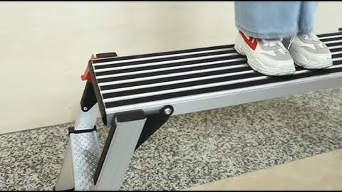 LEADALLWAY Aluminum Work Platform Large Size Step Stool Folding Portable Work Bench #scaffolding