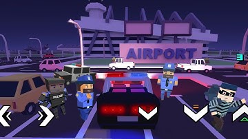 Police chasing the robber at the airport - Blocky Farming and Racing Simulator | real farmer life