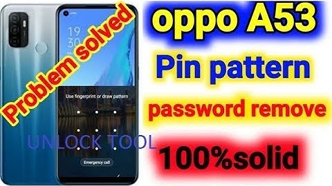 OPPO A53 CPH2127 FACTORY & FRP RESET BY UNLOCK TOOL