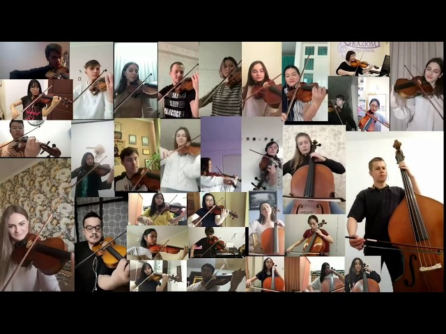 Happy Birthday - 34 Orchestra Musicians from 3 Countries class=