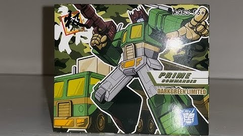 How to transform Dr Wu prime commander Dark Green & all other versions Transformers generation one