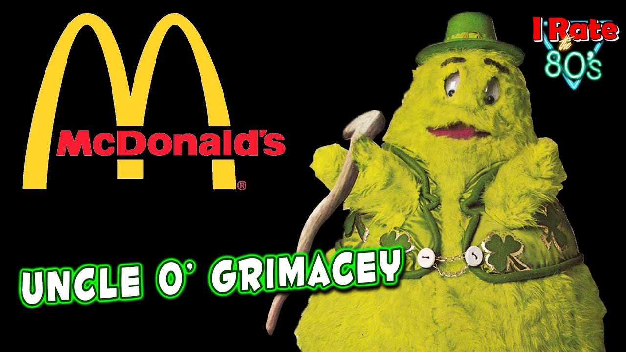 Uncle o' Grimacey McDonaldland Commercials Character (Shamrock Shake) Irate the 80's