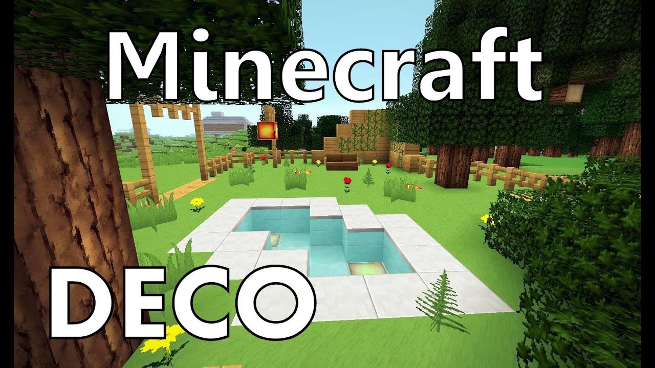 Minecraft : comment créer un beau jardin youtube