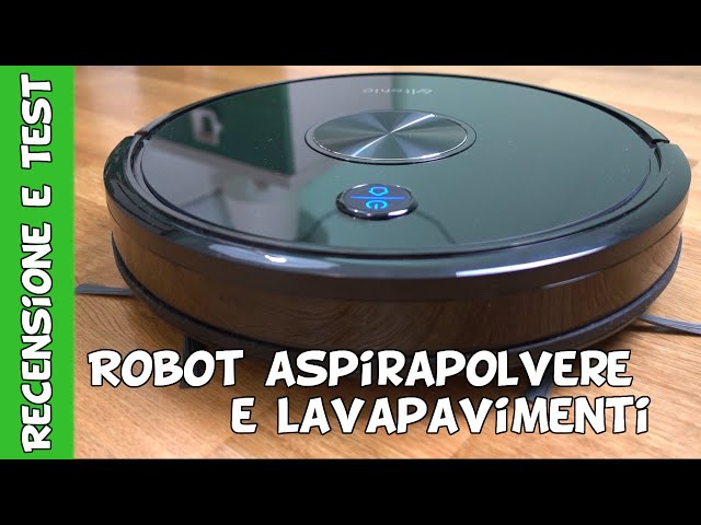 Robot aspirapolvere e lavapavimenti smart con app Ultenic D5S 2020.  Installazione, test e recensione 