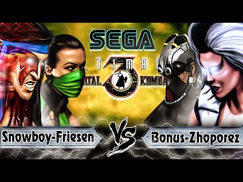 friesen+snowboy vs bonus+zhoporez - UMK3 SEGA SHOW MATCH+FREE PLAY