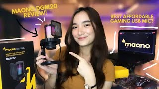 MAONO DGM20 GAMING USB MICROPHONE REVIEW (Unboxing & Audio Testing!)