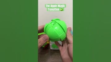 The Apple Magic Transition 🍏 #apple #rubikscube #shorts