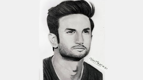 How to Draw Sushant Singh Rajput step by step | Timelapse | Art with Ojas😭