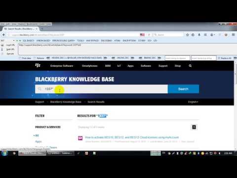 Blackberry SQL Injection vulnerability