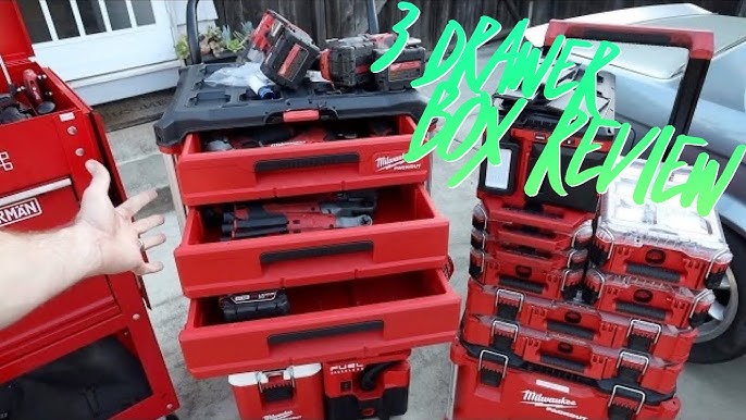 Milwaukee PACKOUT 2 & 3 Drawer Tool Box BUNDLE