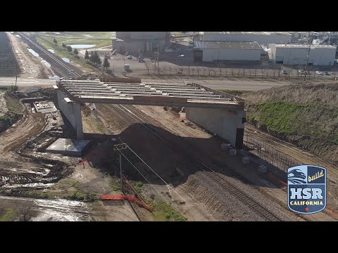 California High-Speed Rail Construction Projects Flyover