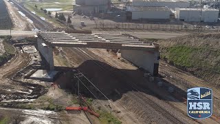 Drone video from december of 2018 and january 2019 six construction
projects the california high-speed rail project.