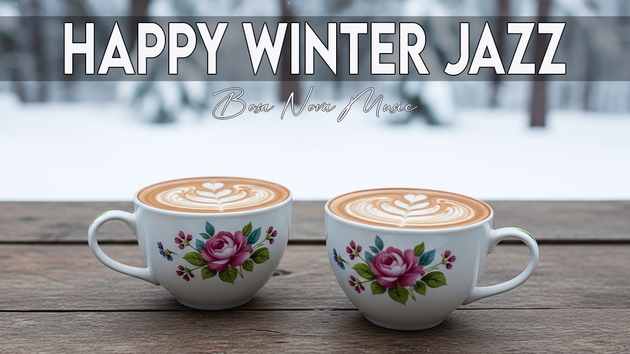 Café Serenade of February ☕ Relaxing Jazz Music & Soft Bossa Nova Instrumental for Positive Mood