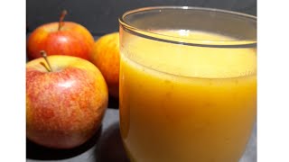 عصير التفاح والبرتقال كيجي رائع وبكمية كثيرة  Batido de manzana  y naranja  sano y nutritivo