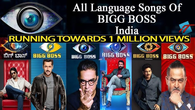 BIGG BOSS-INDIA | All Language Intro Songs | Kannada-Hindi-Telugu-Tamil-Malayalam-Marathi - YouTube