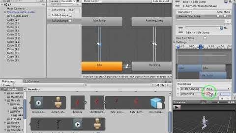 Unity3d - How to make a game like GTA 5 - Part2 (Jump In Idle&Run )