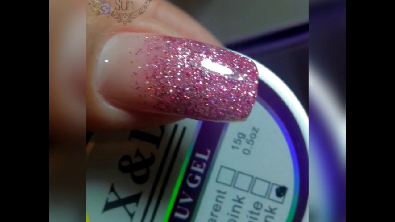 Unha de gel encapsulada com esmalte glitter | Súh Araújo Unha de gel encapsulada com esmalte glitter | Súh Araújo