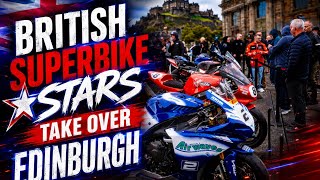 British Superbike Stars Take Over Edinburgh | Storm Stacey,  Rory Skinner, Lewis Rollo | BSB